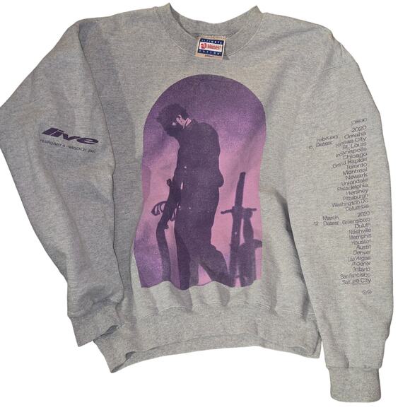 Post Malone concert sweatshirt Hollywoods Bleeding tour2020 sz S - Picture 1 of 6